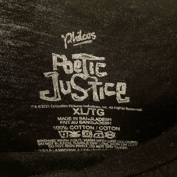 Tupac Poetic Justice TShirt - Picture 3 of 3